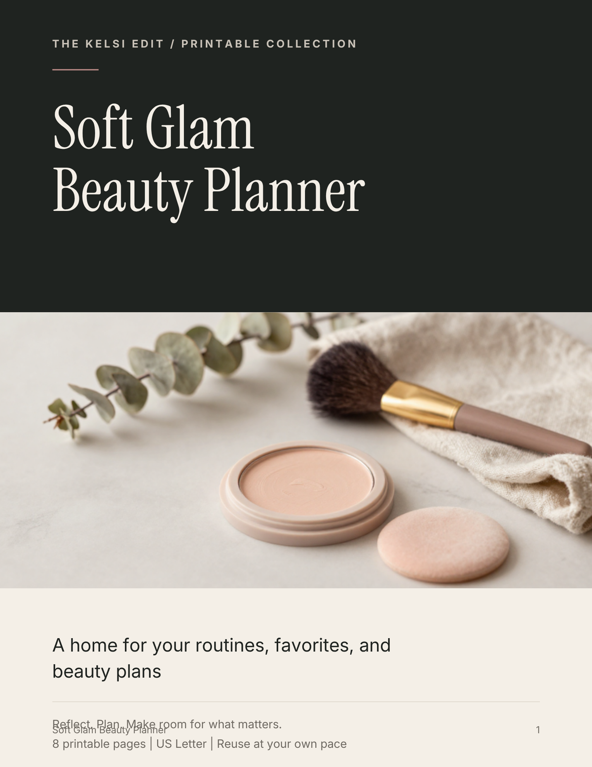 Soft Glam Beauty Planner