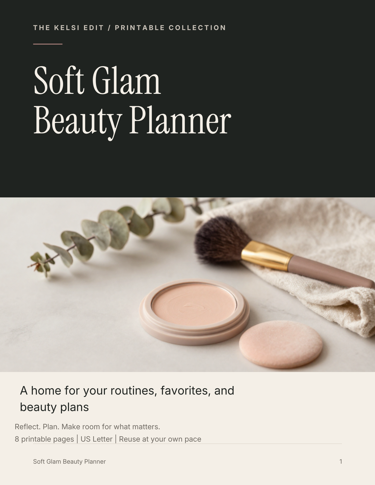 Soft Glam Beauty Planner
