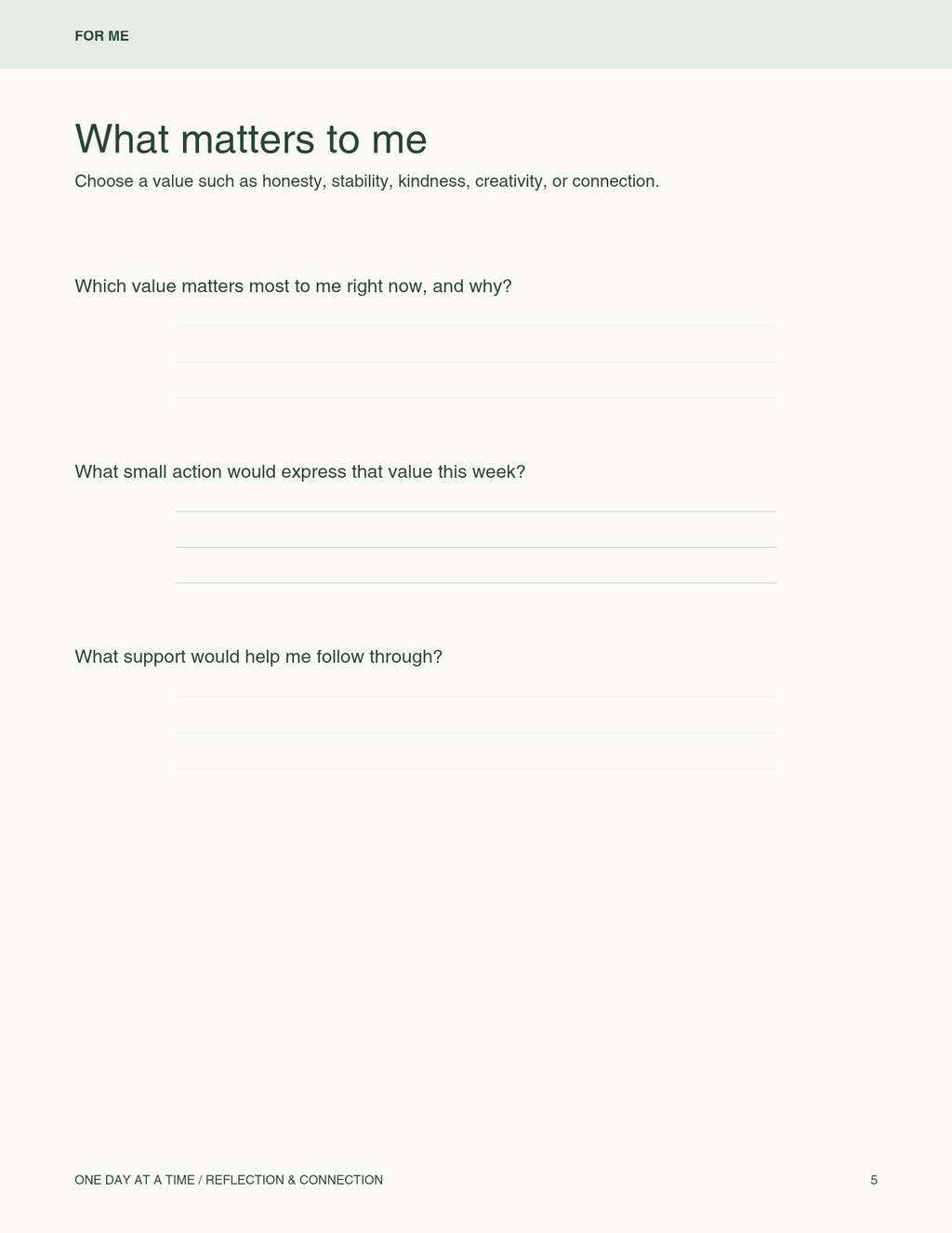 A Recovery& Family's connection Workbook