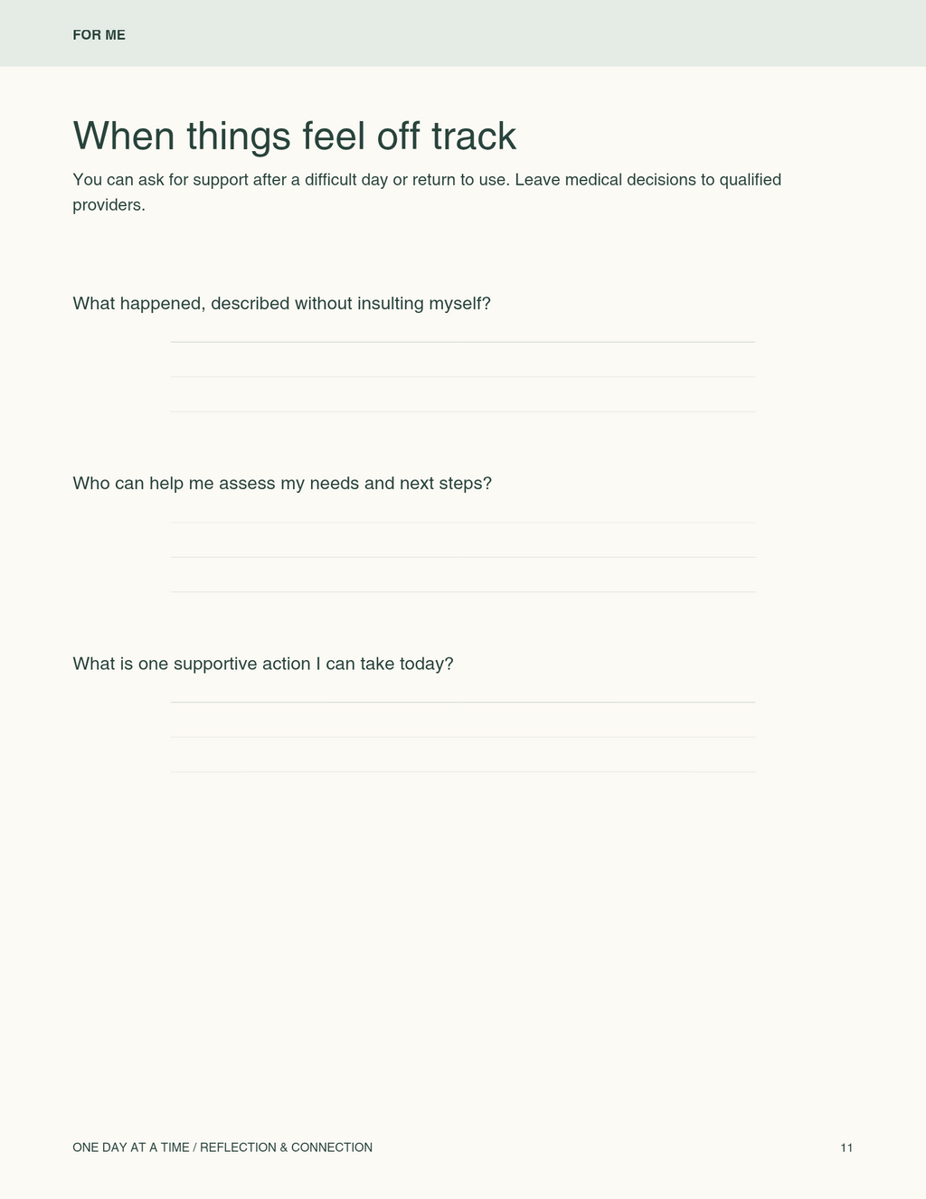 A Recovery& Family's connection Workbook