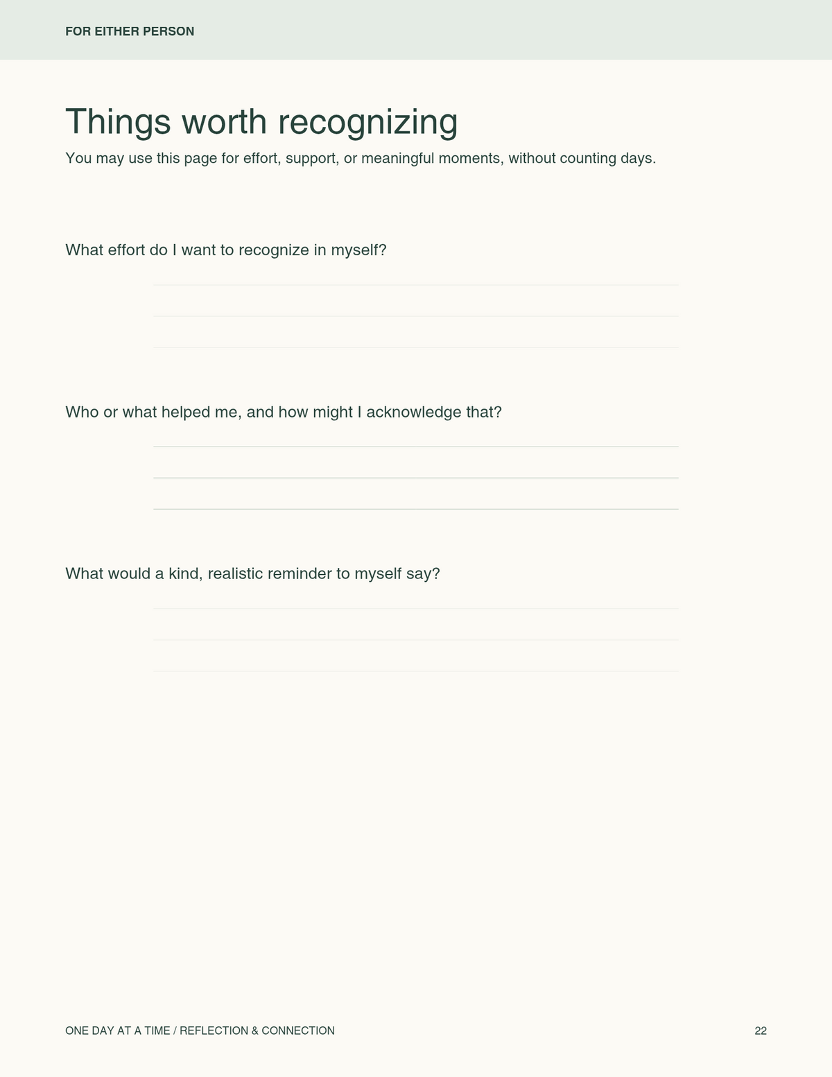 A Recovery& Family's connection Workbook